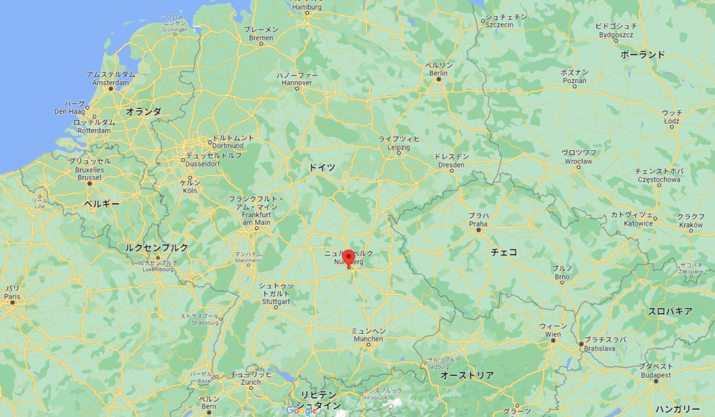 ニュルンベルクの地図