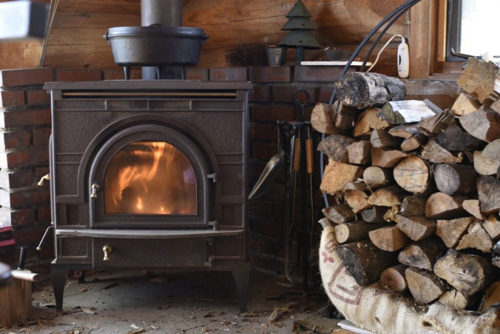 田舎の暖炉