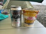 ビールとカレーめん