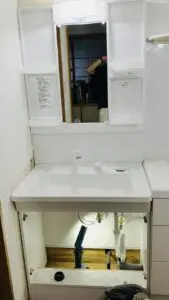 新しい洗面台