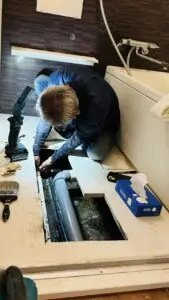 ユニットバスの穴